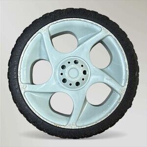 Greenworks Mower 7" Front Wheel & Cover Genuine Part - #R0204675-00